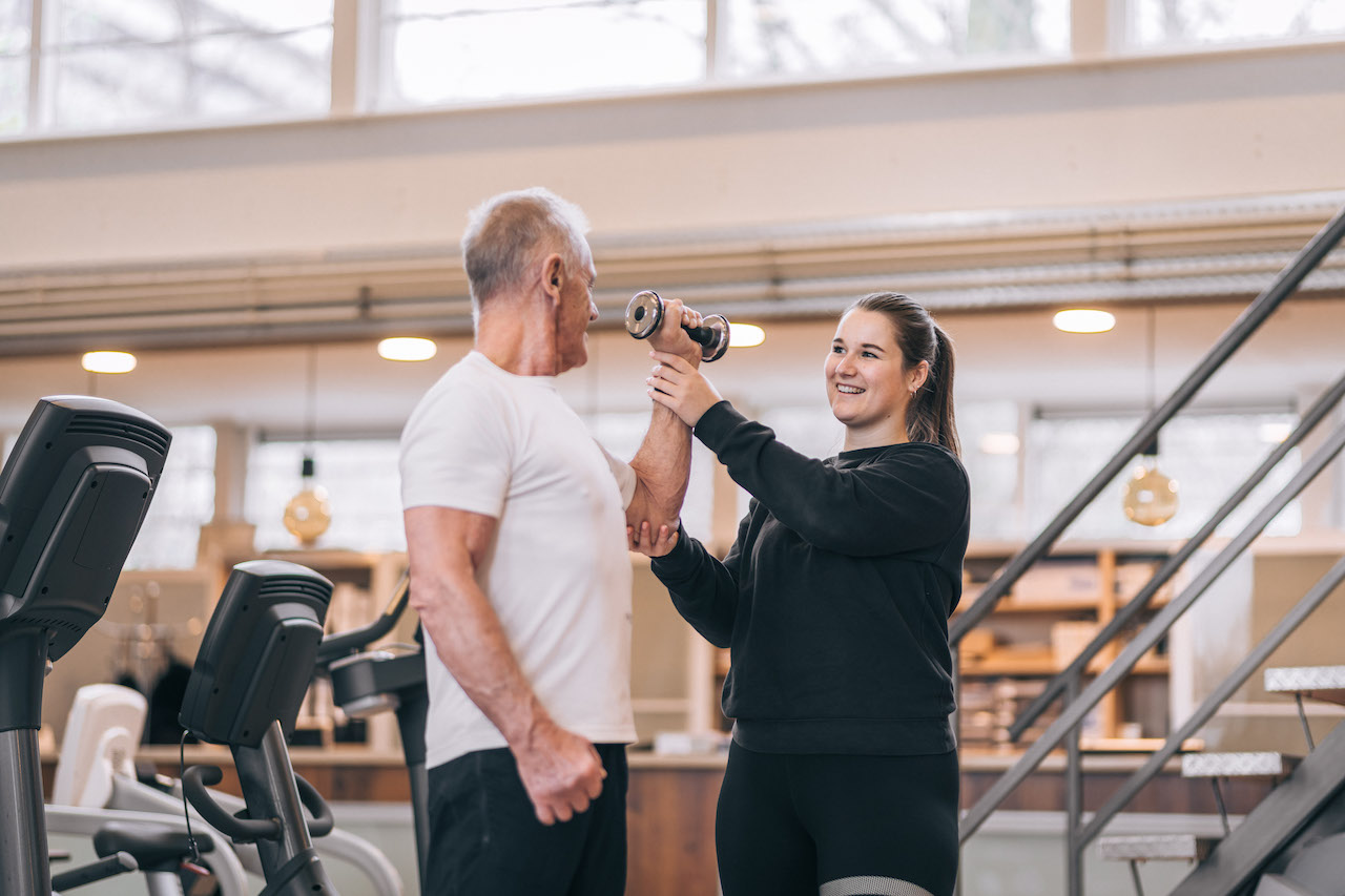 Sportschool binnenklimaat.